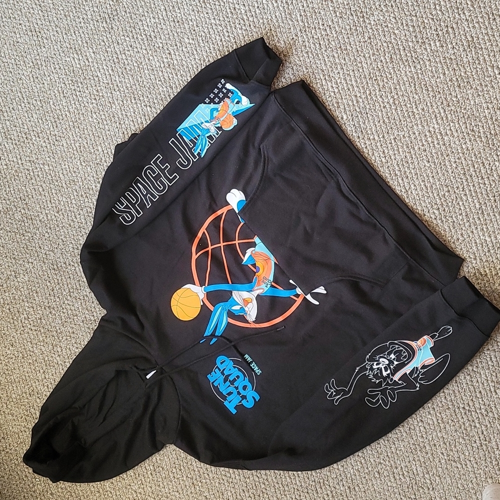 Space jam black hoodie size M